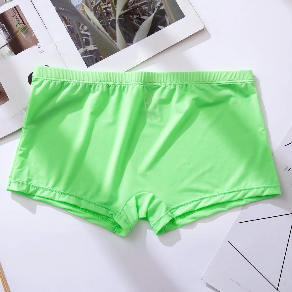 Men Ice Silk Boxer Shorts Underwear Transparent Boxer Breathable Solid Color Male Ultra Thin Quick Drying Swimwear Beachwear
Men Ice Silk Boxer Shorts Underwear Transparent Boxer Breathable Solid Color Male Ultra Thin Quick Drying Swimwear Beachwear