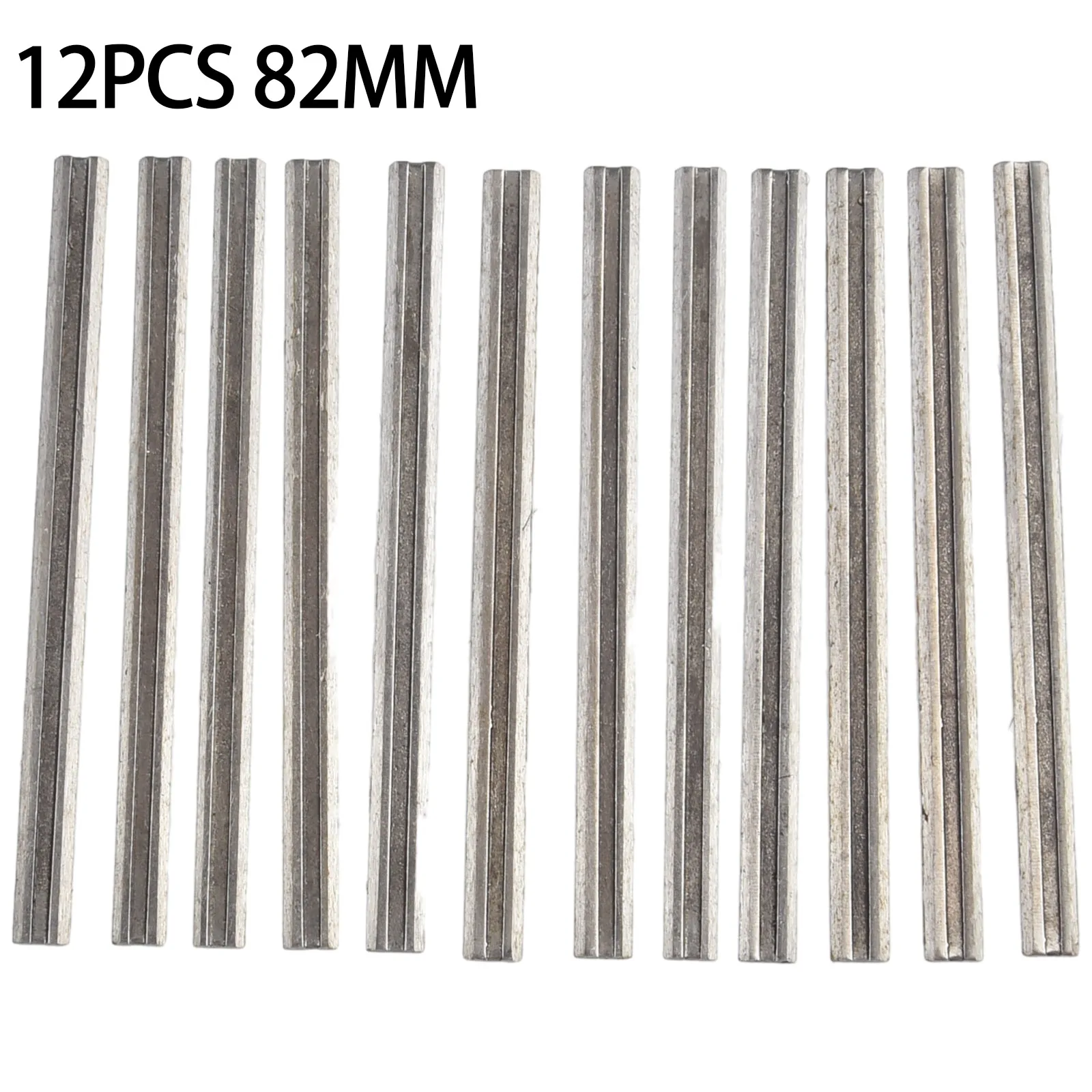 12pcs Planer Blades Carbon Steel Woodworking Planer 82mm Reversible Electric Planer Blades Boxed HSS For MKT For Cutting Wood
12pcs Planer Blades Carbon Steel Woodworking Planer 82mm Reversible Electric Planer Blades Boxed HSS For MKT For Cutting Wood
