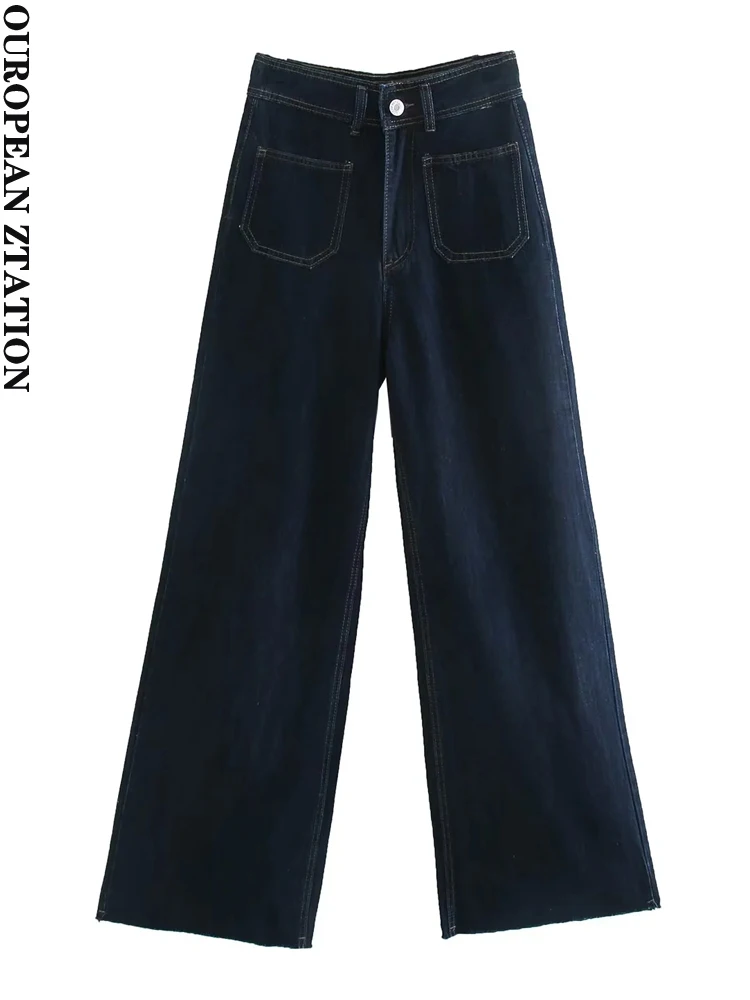 PAILETE Women 2023 fashion with seamless patch pockets denim straight jeans vintage high waist zipper fly female trousers mujer
PAILETE Women 2023 fashion with seamless patch pockets denim straight jeans vintage high waist zipper fly female trousers mujer