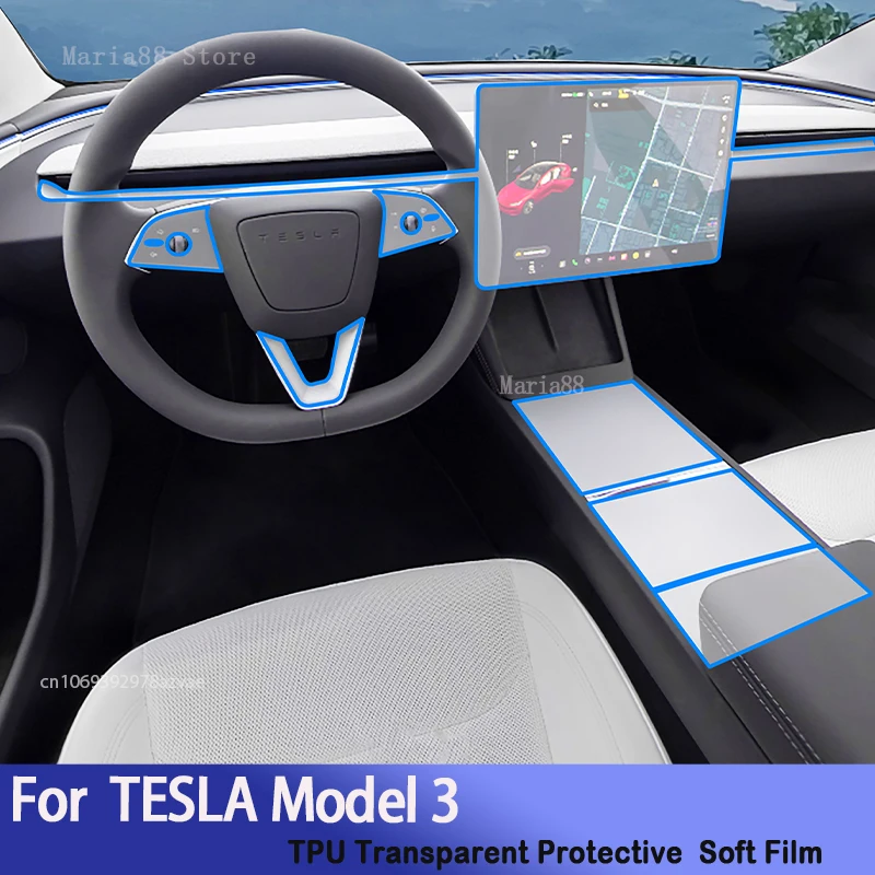 For TESLA Model 3 2023-2024 Car Interior Center Console Transparent TPU Protective Film Anti-scratch Repair Sticker
For TESLA Model 3 2023-2024 Car Interior Center Console Transparent TPU Protective Film Anti-scratch Repair Sticker