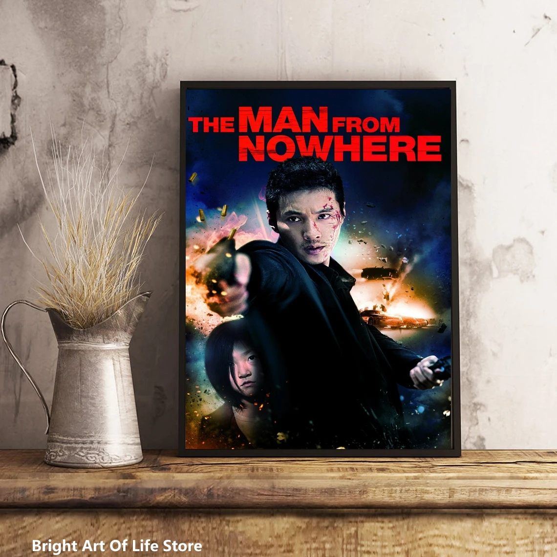 

The Man from Nowhere (2010) Movie Poster Star Actor Art Cover Canvas Print Decorative Painting (No Frame)