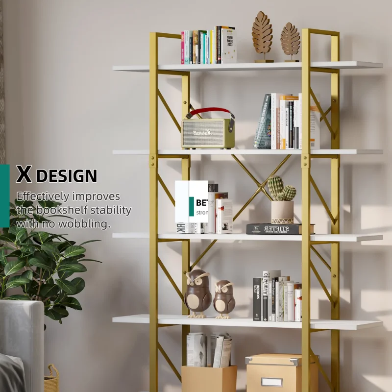5-Tier Book Shelves and Bookcase, Steel Freestanding Open Display Storage Bookshelf Organizer for Home Office,
5-Tier Book Shelves and Bookcase, Steel Freestanding Open Display Storage Bookshelf Organizer for Home Office,