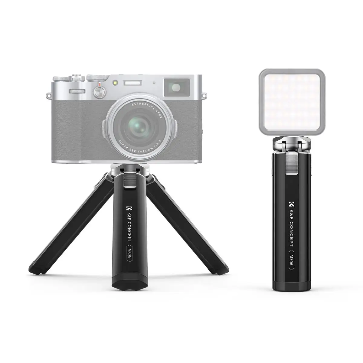 K&F Concept MS06 Adjustable 2 Levels Zinc Alloy Small Snail Desktop Tripod with Mobile Phone Holder and Bluetooth Remote Control
K&F Concept MS06 Adjustable 2 Levels Zinc Alloy Small Snail Desktop Tripod with Mobile Phone Holder and Bluetooth Remote Control
