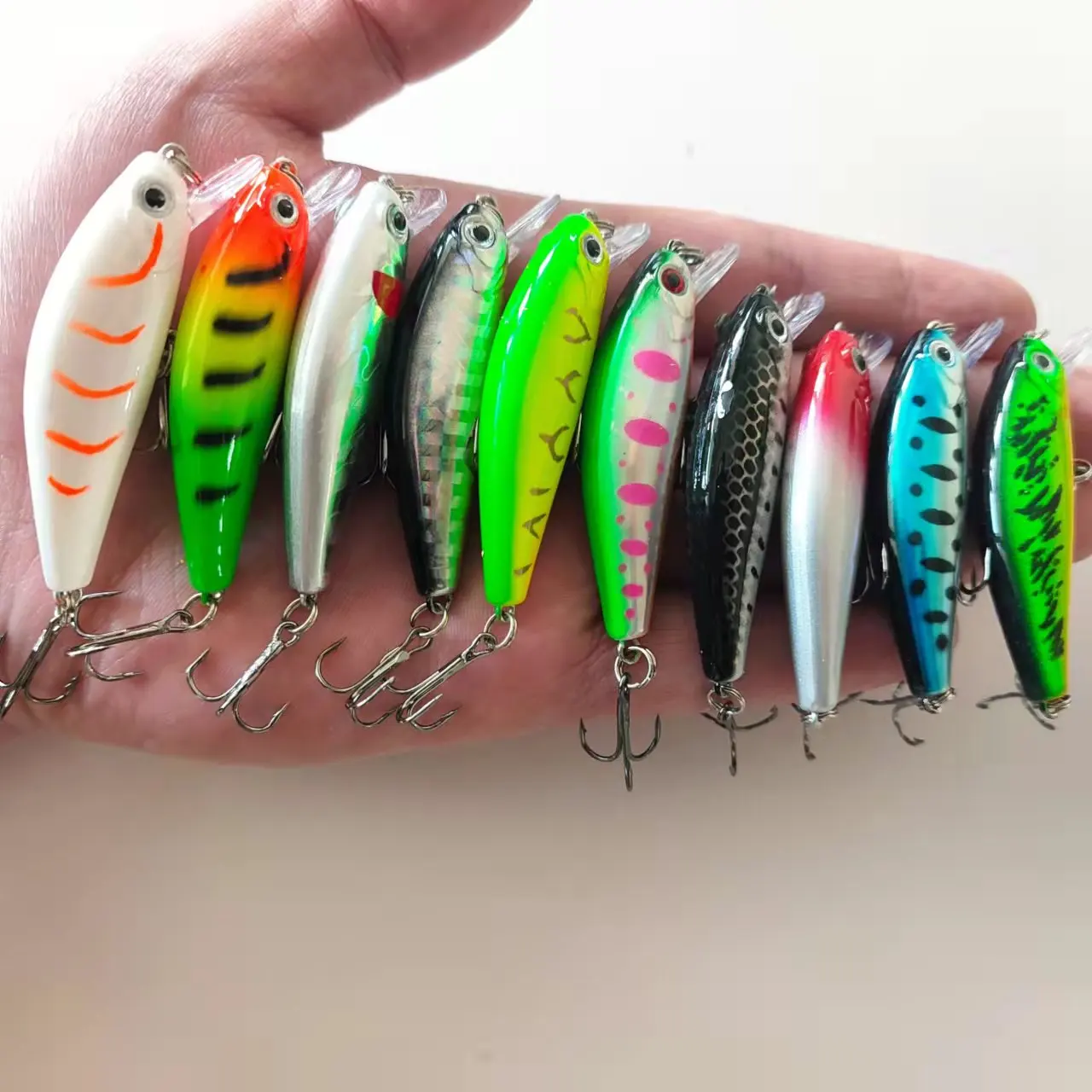 

Leurre-SY Brand Minnow Bait, Sinking Stream Wobbler, Fishing Lures for Perch, Pike, Trout, Bass, 5.5cm, 6.7g