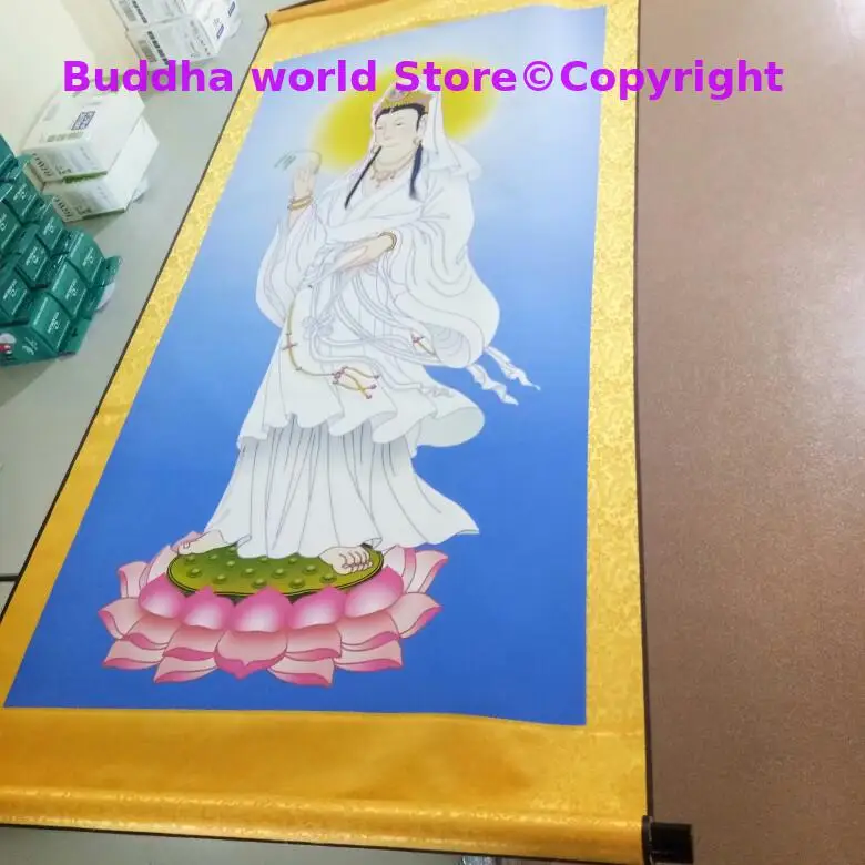Large Southeast Asia Home Temple WALL Decorative art Auspicious GOOD Luck Safety Guanyin Bodhisattva buddha FENG SHUI painting
Large Southeast Asia Home Temple WALL Decorative art Auspicious GOOD Luck Safety Guanyin Bodhisattva buddha FENG SHUI painting