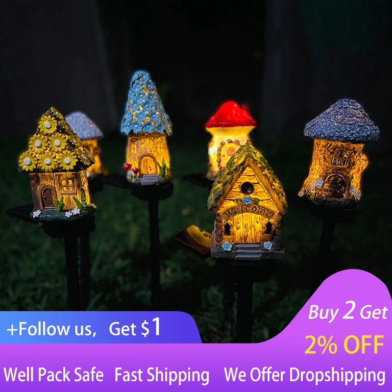 LED Solar Lawn Light Multi Craft Miniature Fairy House Solar Powered Outdoor Decor LED Garden Light Resin Cottage Christmas Lamp
LED Solar Lawn Light Multi Craft Miniature Fairy House Solar Powered Outdoor Decor LED Garden Light Resin Cottage Christmas Lamp