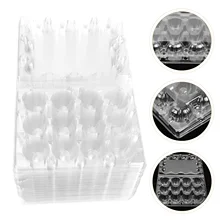 Egg Quail Eggs Cartons Storage Holder Container Plastic Trays Tray Carton Kitchen Fresh Box Holders Refrigerator Fridge