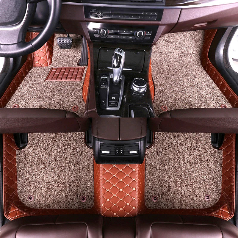 

Автомобильные коврики для Audi A7, 2012-2024, двухслойные подкладки для ног, чехол для телефона, аксессуары для интерьера