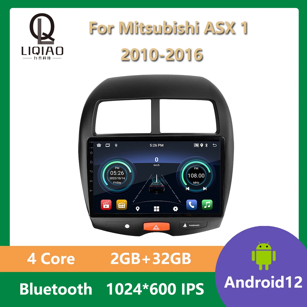 4-Core Car Radio For Mitsubishi ASX 1 2010 - 2016 Multimedia Video Player GPS Navigation Head Unit No DVD Android 12 RDS WIFI BT
4-Core Car Radio For Mitsubishi ASX 1 2010 - 2016 Multimedia Video Player GPS Navigation Head Unit No DVD Android 12 RDS WIFI BT