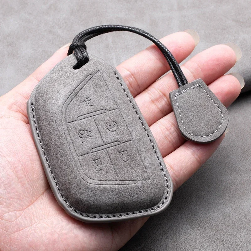 Leather Car Key Case Cover For Cadillac ATS CT6 CTS DTS XT5 Escalade ESV SRX STS XTS Key Fob Bag Keychain Keyring Accessories
Leather Car Key Case Cover For Cadillac ATS CT6 CTS DTS XT5 Escalade ESV SRX STS XTS Key Fob Bag Keychain Keyring Accessories