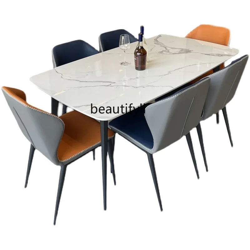 Italian Minimalist Stone Plate Dining Table Modern Simple and Light Luxury Home Nordic Dining Table
Italian Minimalist Stone Plate Dining Table Modern Simple and Light Luxury Home Nordic Dining Table