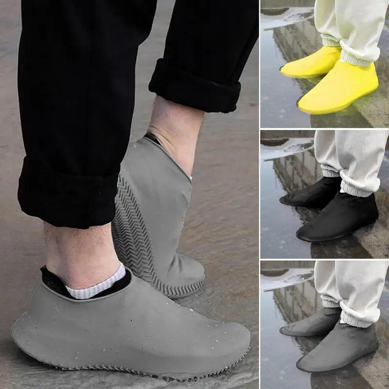 

Rain Cover For Shoes 1 Pair Silicone WaterProof Shoe Covers S/M/L Covers Slip-resistant Rubber Rain Boot Overshoes Accessories
