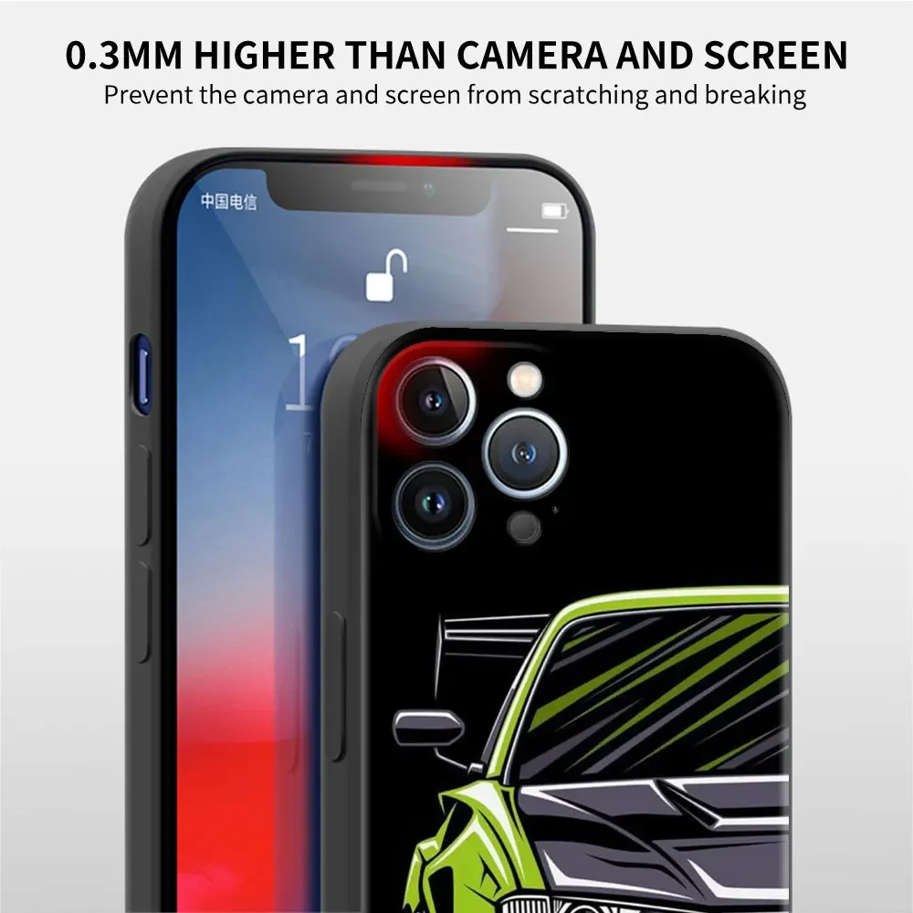 Japan JDM Sports Cars Phone Case For Apple iPhone 15 14 13 12 11 Pro Max XR X XS 7 8 Plus Mini Black Silicone Capa Comic Style Japan JDM Sports Cars Phone Case For Apple iPhone 15 14 13 12 11 Pro Max XR X XS 7 8 Plus Mini Black Silicone Capa Comic Style