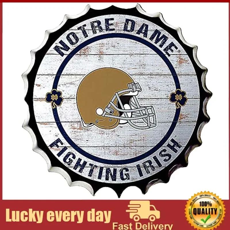 

Royal Tin Sign Bottle Cap Metal Tin Sign Irish Football Rugby Team Diameter Round Metal Signs for Home metal decor