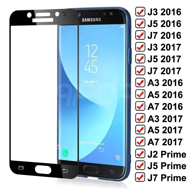 

Закаленное стекло 99D для Samsung Galaxy J3 J5 J7 A3 A5 A7 J2 J4 J7 Core J5 Prime S7, Защитная пленка для экрана, чехол