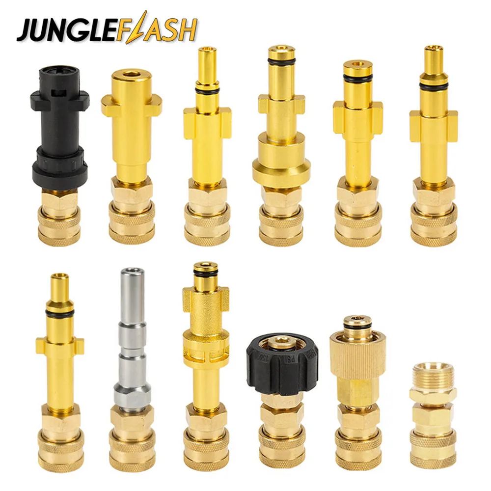 Pressure Washer Quick Connector 1/4" To Spray Gun Wand Lance Bayonet Adapter 1/4" Quick Disconnect For Karcher Bosch Nilfisk AR
Pressure Washer Quick Connector 1/4" To Spray Gun Wand Lance Bayonet Adapter 1/4" Quick Disconnect For Karcher Bosch Nilfisk AR