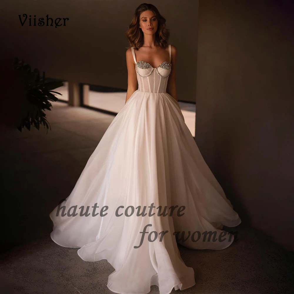 Organza A Line Wedding Dresses Beads Sweetheart Princess Bridal Gowns Vintage Long Wedding Gowns for Women
Organza A Line Wedding Dresses Beads Sweetheart Princess Bridal Gowns Vintage Long Wedding Gowns for Women