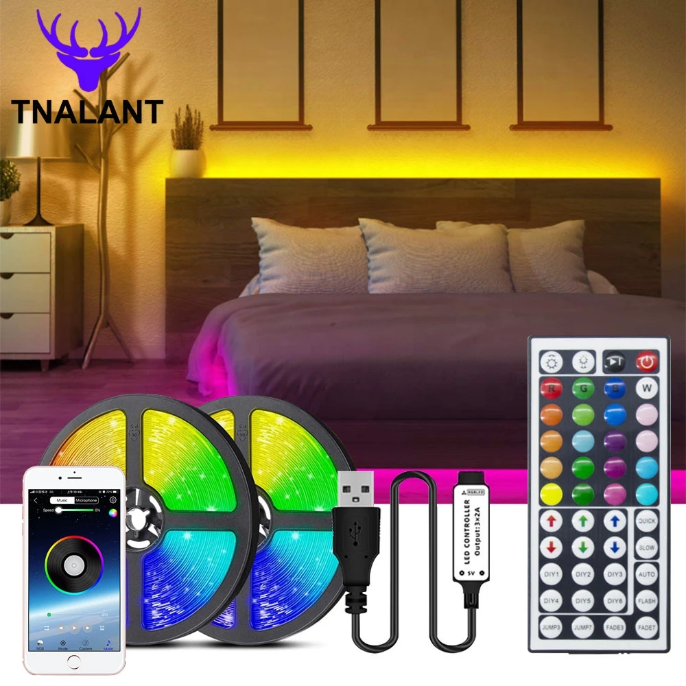LED Light Strip 1M-30M 5050 RGB Flexible Ribbon Bluetooth WIFI Controller Decoration BackLight Lamp Night light Luminous String
LED Light Strip 1M-30M 5050 RGB Flexible Ribbon Bluetooth WIFI Controller Decoration BackLight Lamp Night light Luminous String