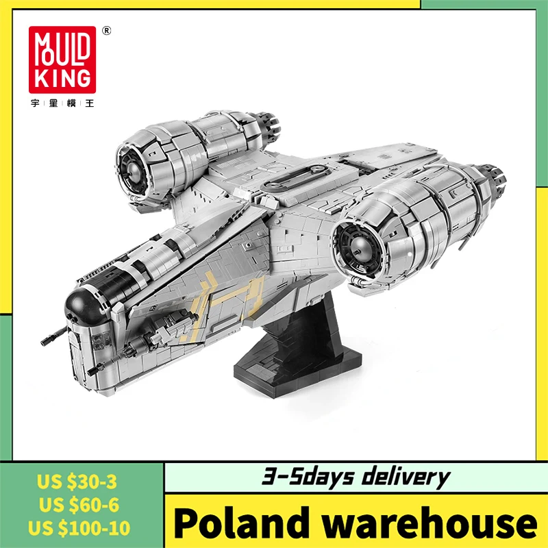 MOULD KING 21023 Star Plan Toys The Razor Starship Model Assembly Building Blocks Educational Kits Toys Kids Christmas Gifts
MOULD KING 21023 Star Plan Toys The Razor Starship Model Assembly Building Blocks Educational Kits Toys Kids Christmas Gifts