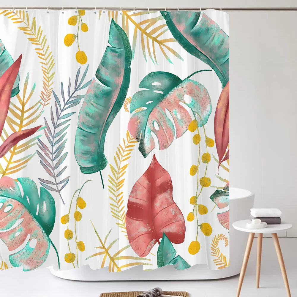 Tropical Plants Leaf Shower Curtains Romantic Abstract Style Bohemia Curtains Print Waterproof Polyester Bathroom Bath Curtain
Tropical Plants Leaf Shower Curtains Romantic Abstract Style Bohemia Curtains Print Waterproof Polyester Bathroom Bath Curtain