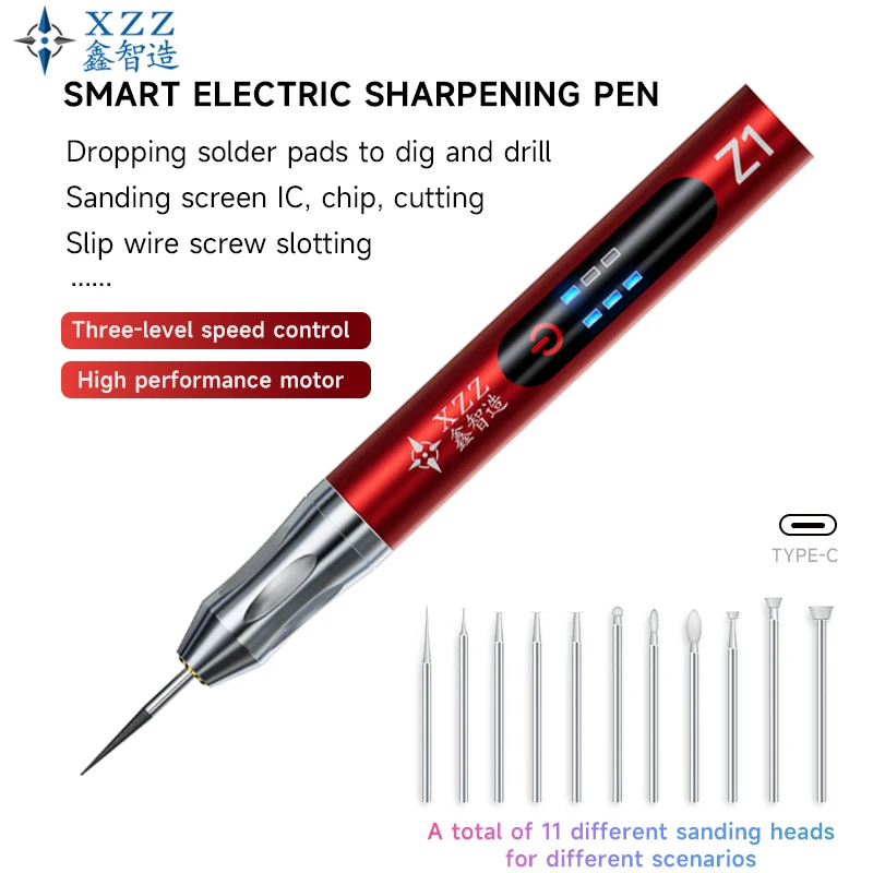 Xinzhizao Z1 Mini IC Chipping Electric Polishing Pen Intelligent Charging Grinder Engraving Carving Pen For Phone Repair Tools
Xinzhizao Z1 Mini IC Chipping Electric Polishing Pen Intelligent Charging Grinder Engraving Carving Pen For Phone Repair Tools