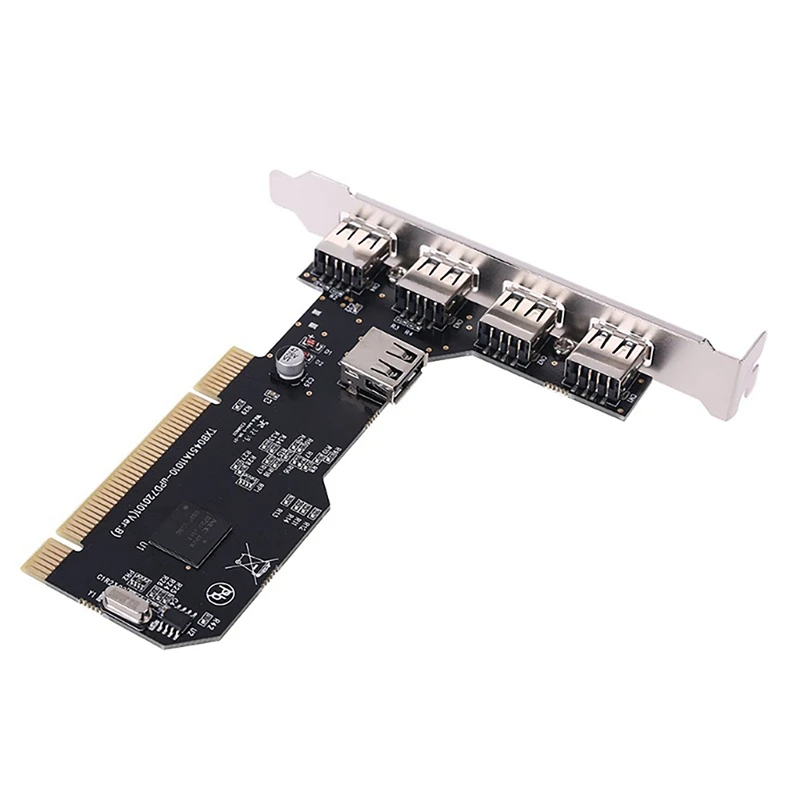 

Плата расширения PCI-USB2.0, настольная плата расширения PCI-5 USB2.0 480Mbp HUB NEC, плата расширения чипа