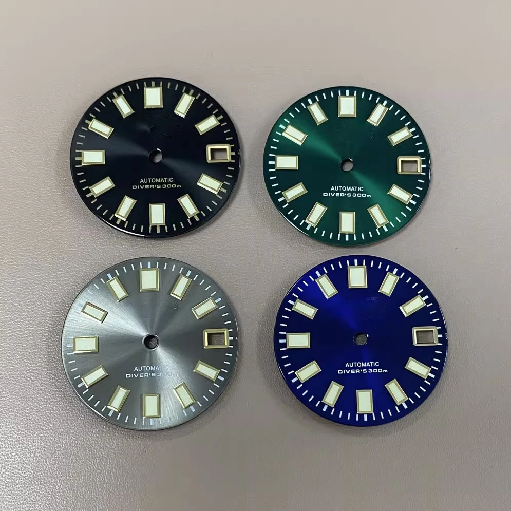 Gold spiked sunray dial NH35 NH36 green luminous S dial 28.5mm white, blue, black, green, gray dial modifies watch accessories
Gold spiked sunray dial NH35 NH36 green luminous S dial 28.5mm white, blue, black, green, gray dial modifies watch accessories
