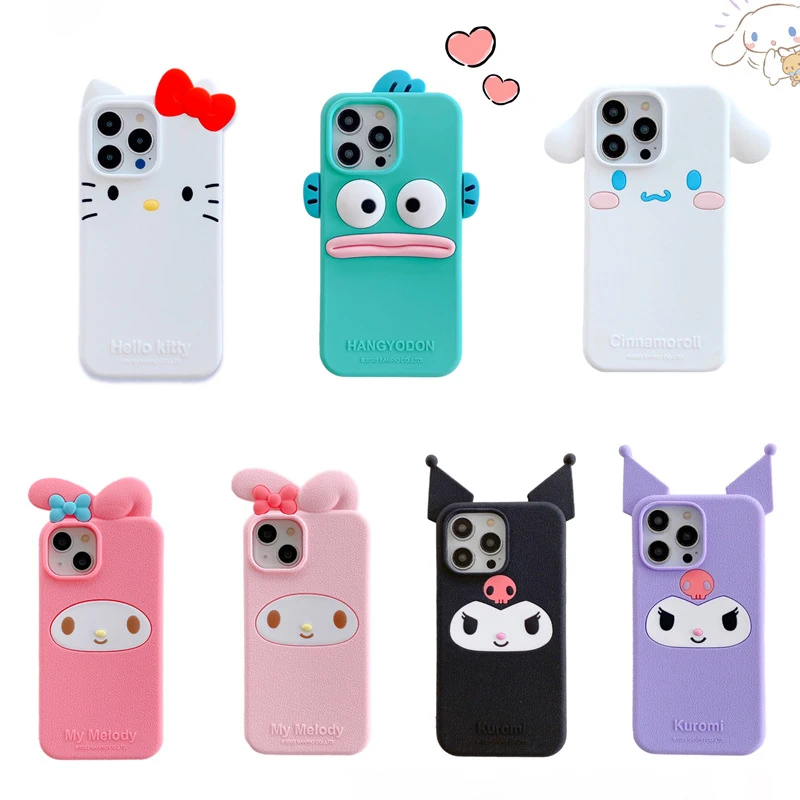 Cartoon Anime Sanrios Silicone Phone Case Cinnamoroll MyMelody Kuromi Kawaii 3D Phone Cover Suitable for Iphone13/14Pro Max
Cartoon Anime Sanrios Silicone Phone Case Cinnamoroll MyMelody Kuromi Kawaii 3D Phone Cover Suitable for Iphone13/14Pro Max