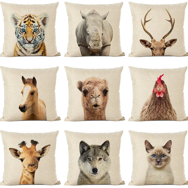 Cute Animal Parrot Linen Pillowcase Deer Wolf Pillows Case for Bedroom Pillow Cover Living Room Decoration Boy Girl Room 40x40
Cute Animal Parrot Linen Pillowcase Deer Wolf Pillows Case for Bedroom Pillow Cover Living Room Decoration Boy Girl Room 40x40