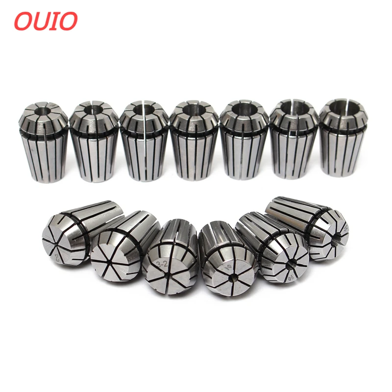 OUIO ER11 ER16 ER20 1/4MM 6.35MM 1/8MM 3.175MM 0.008Spring Collet High Precision Collet Set For CNC Engraving Machine Lathe Tool
OUIO ER11 ER16 ER20 1/4MM 6.35MM 1/8MM 3.175MM 0.008Spring Collet High Precision Collet Set For CNC Engraving Machine Lathe Tool