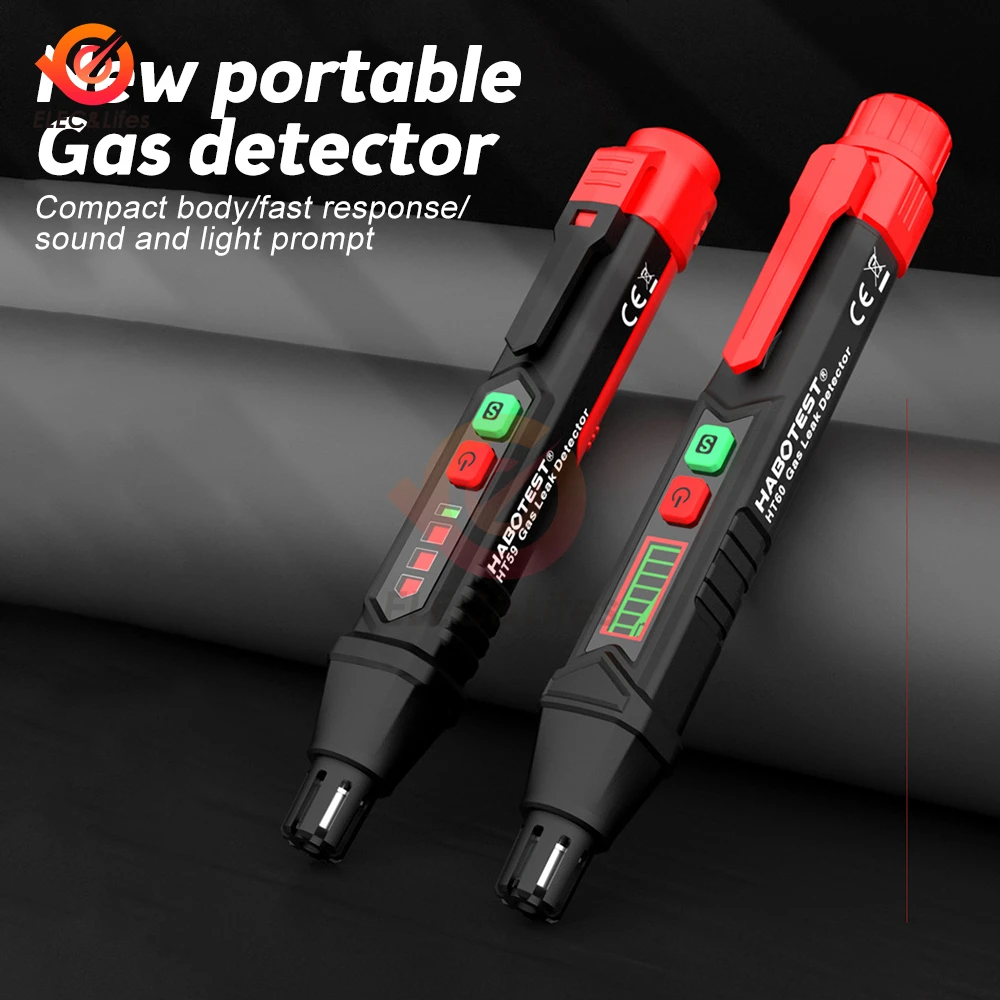 HT59 HT60 Combustible Gas Detector Natural Gas Detector Liquefied Gas Leak Detector Methane Gas Alarm Sound & Screen 50-1000ppm
HT59 HT60 Combustible Gas Detector Natural Gas Detector Liquefied Gas Leak Detector Methane Gas Alarm Sound & Screen 50-1000ppm