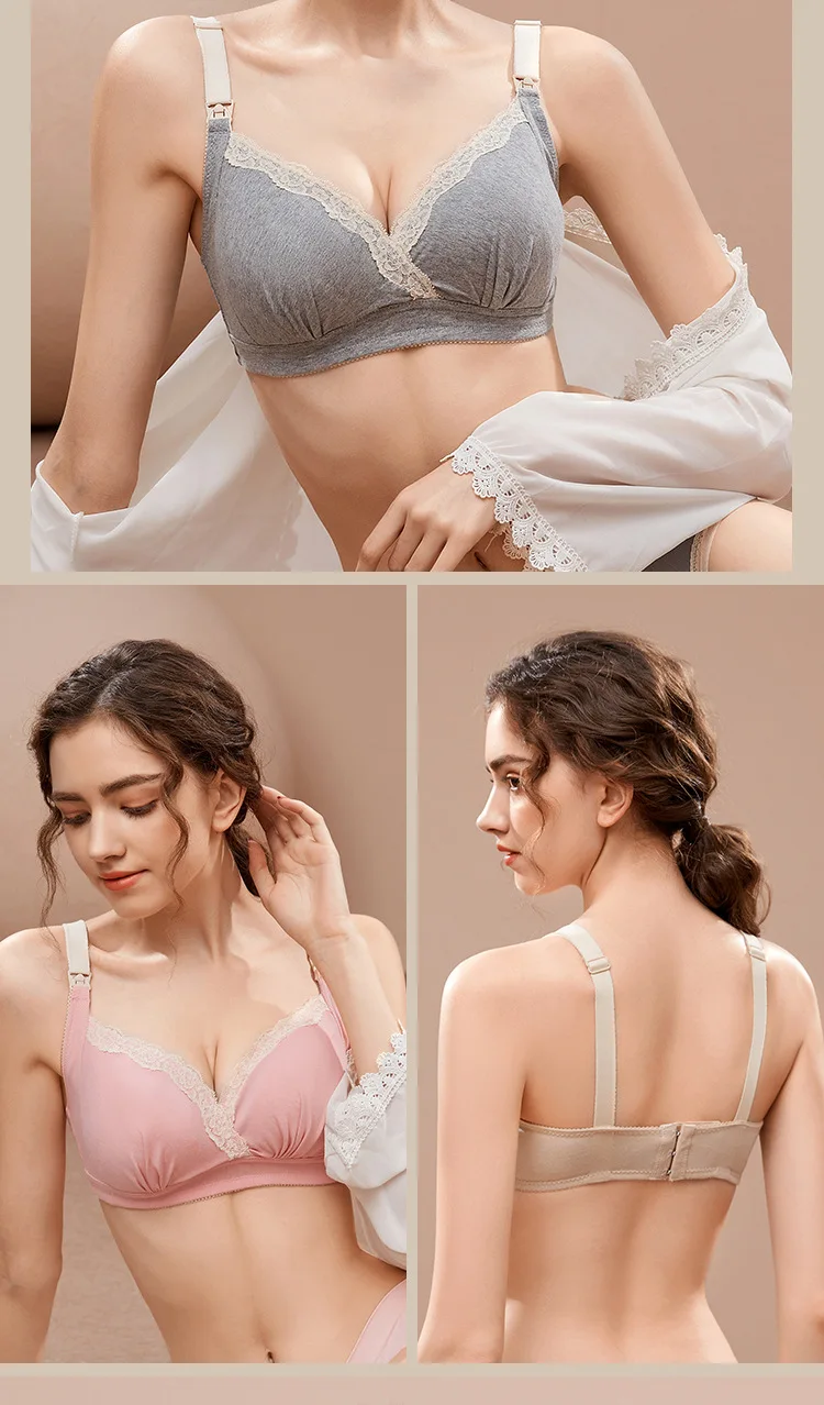 Details of Cotton Thin Maternity Nursing Bra Intimate Clothes For Pregnant  Women Brazier