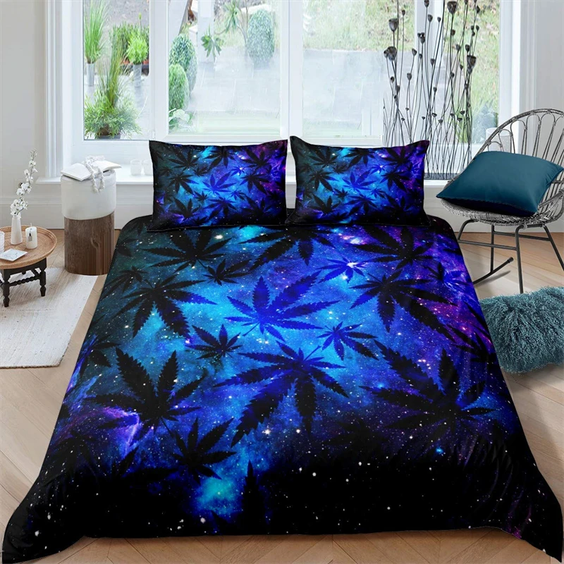 Space Galaxy Comforter Cover Set Trippy Marijuana Duvet Cover Set Weed Leaves Botanical Bedding Set with 2 Pillowcase(King) Gift
Space Galaxy Comforter Cover Set Trippy Marijuana Duvet Cover Set Weed Leaves Botanical Bedding Set with 2 Pillowcase(King) Gift