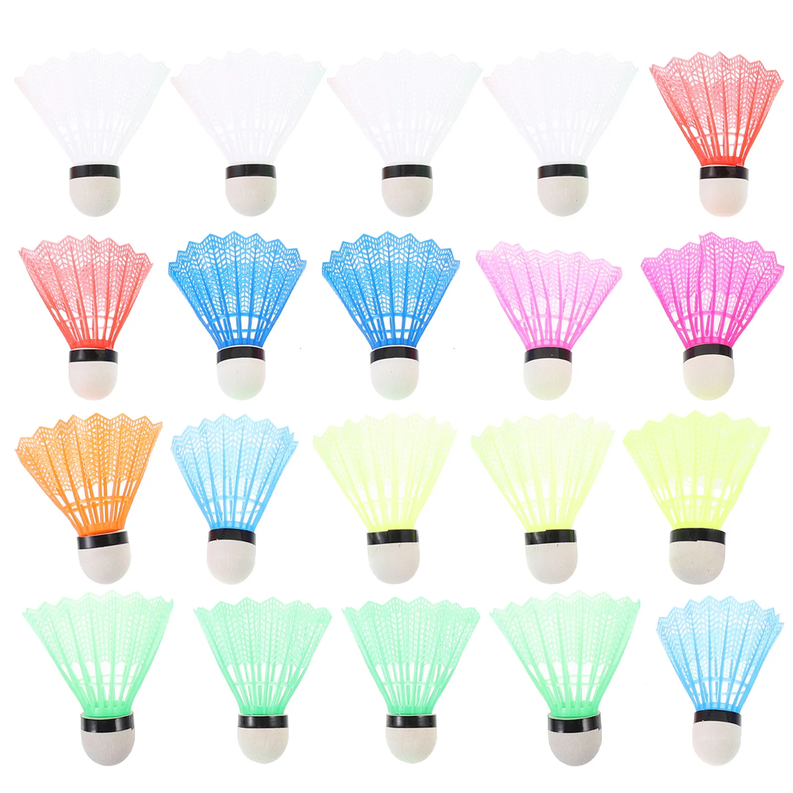 20 Pcs Badminton Equipment for Amateurs Ball Sports Beginner Set Colored Shuttlecocks Training High Durable Balls
20 Pcs Badminton Equipment for Amateurs Ball Sports Beginner Set Colored Shuttlecocks Training High Durable Balls