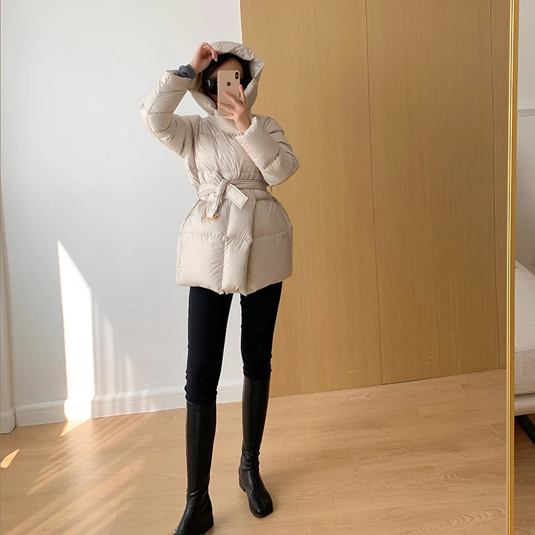 Winter Women's Down Jackets Ultra Light Warm Casual Coat Female Puffer Jacket With Belt Plus Size Hooded Short Parka 36 Mallzona Sc963f65e8a00423eb652b7d827129e82g Winter Women's Down Jackets Ultra Light Warm Casual Coat Female Puffer Jacket With Belt Plus Size Hooded Short Parka Mallzona