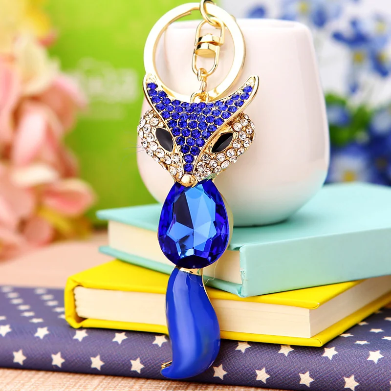 Cute Rhinestone Fox Keychain Car Key Ring Lovely Crystal Animal Key Chain Women Bag Accessories Pendant Charm
Cute Rhinestone Fox Keychain Car Key Ring Lovely Crystal Animal Key Chain Women Bag Accessories Pendant Charm