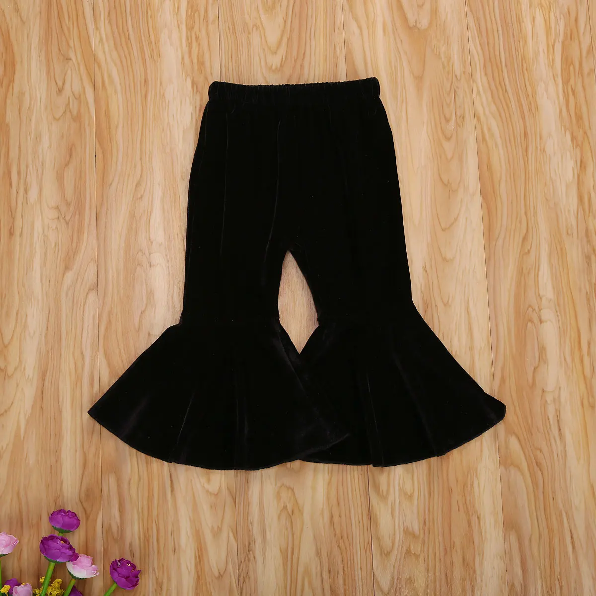 Toddler Baby Girls Velvet Flare Pants Solid Denim Ruffle High Waist Bell Bottoms Wide Leg Legging Trousers
Toddler Baby Girls Velvet Flare Pants Solid Denim Ruffle High Waist Bell Bottoms Wide Leg Legging Trousers