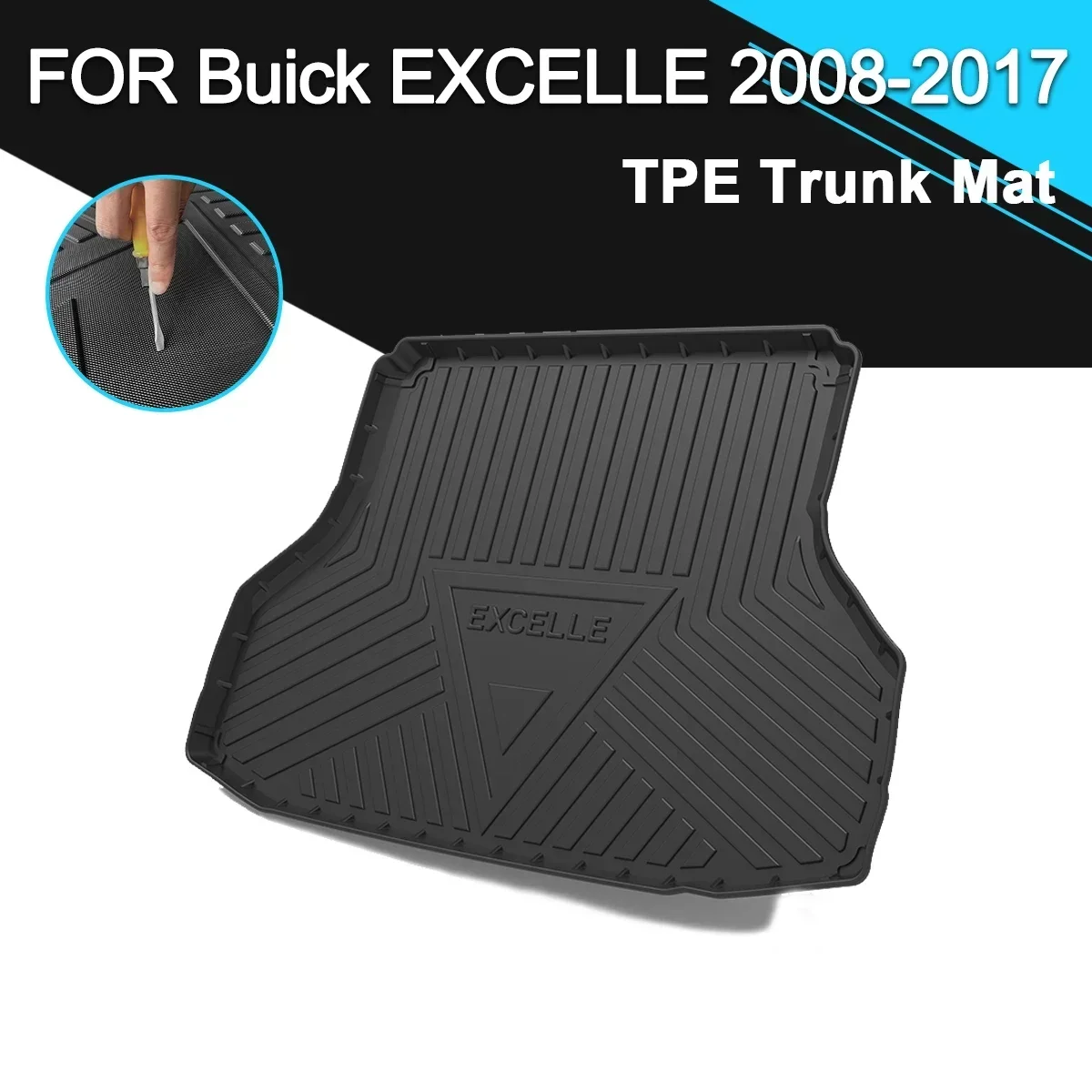 

Нескользящий водонепроницаемый резиновый коврик для багажника автомобиля, аксессуары для груза из ТПЭ для Buick EXCELLE 2008-2017