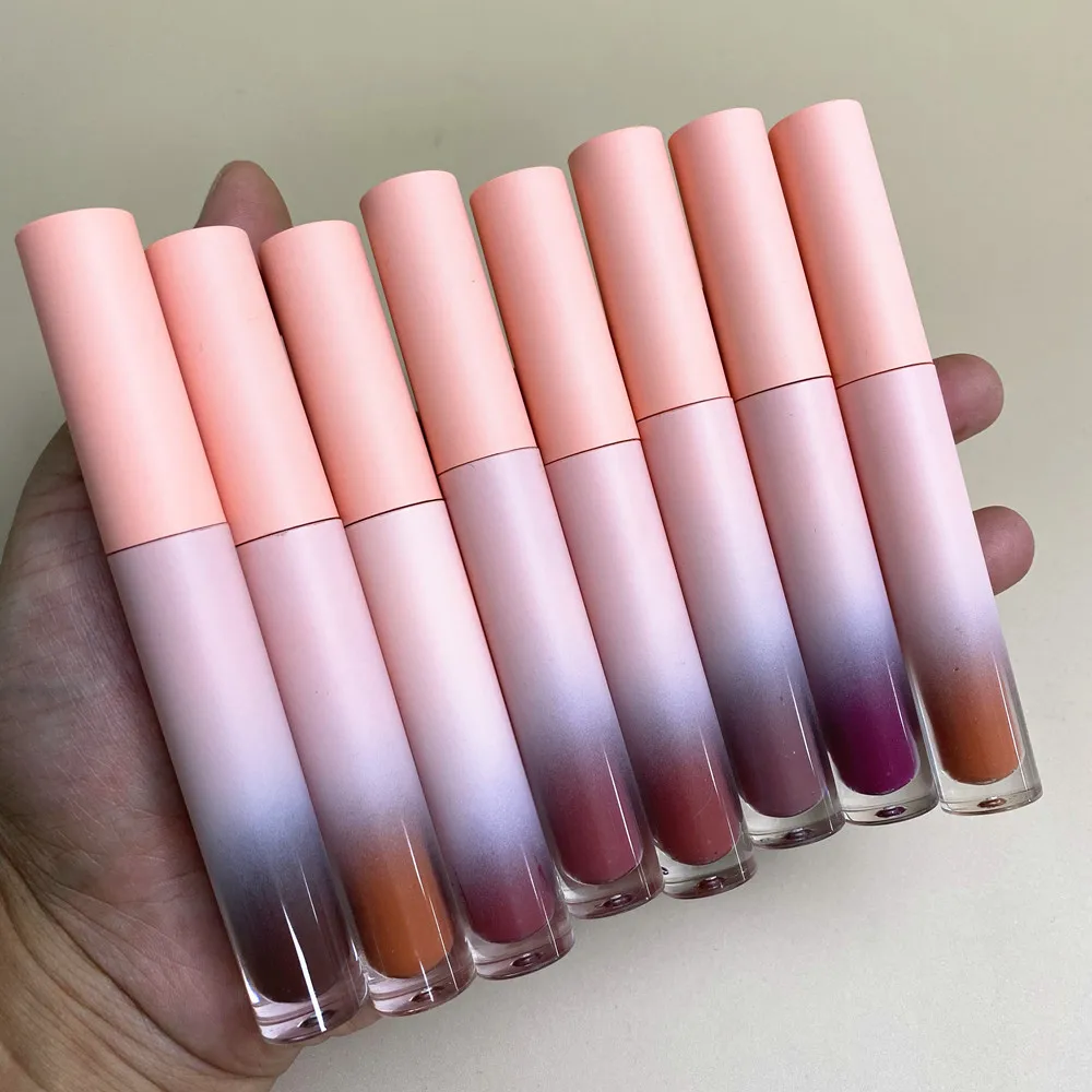 

Pink Tube Nude Private Label 140 Shades High Shiny Cruelty Free Vegan Matte Glossy Lip Gloss Custom Logo Lipgloss Wholesale