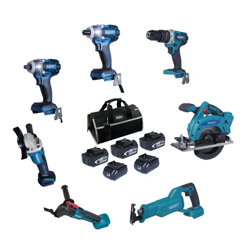 EKIIV big repurchase rates combo kit cordless 7 pieces 18v 21v 4.0ah 5.0ah 6.0ah cordless combo kit
EKIIV big repurchase rates combo kit cordless 7 pieces 18v 21v 4.0ah 5.0ah 6.0ah cordless combo kit