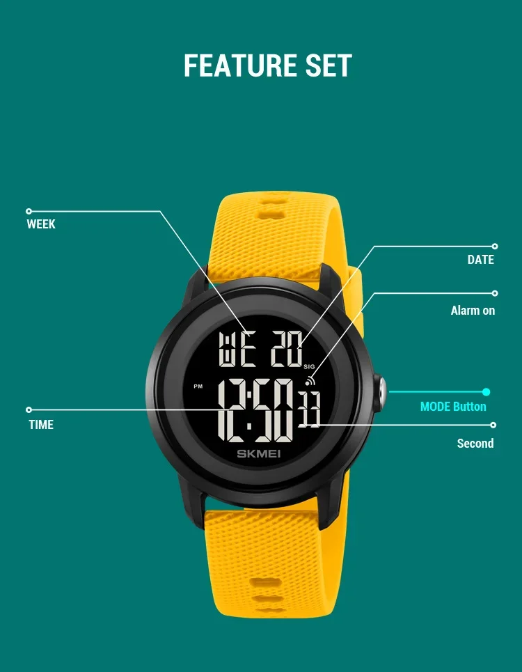 SKMEI 2218 Stopwatch Wristwatch Clock reloj hombre Cool Digital Countdown Sport Watches For Men Women Student 5Bar Waterproof SKMEI 2218 Stopwatch Wristwatch Clock reloj hombre Cool Digital Countdown Sport Watches For Men Women Student 5Bar Waterproof