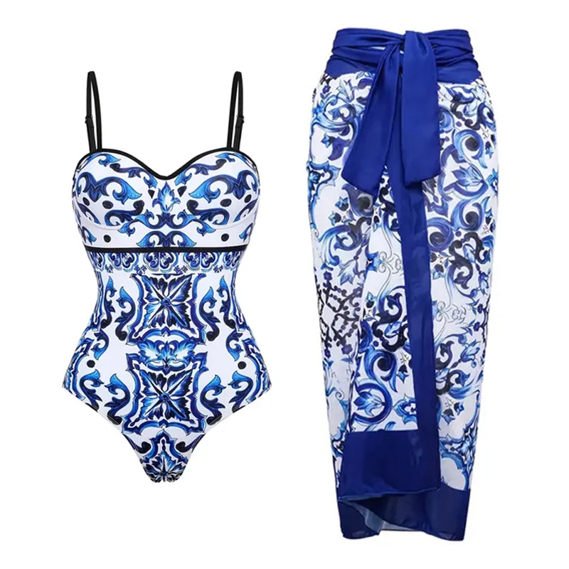 2024 Spaghetti Straps One Piece Swimsuit and Sarong Women Swimwear Push Up Bathing Suit Monokini
2024 Spaghetti Straps One Piece Swimsuit and Sarong Women Swimwear Push Up Bathing Suit Monokini