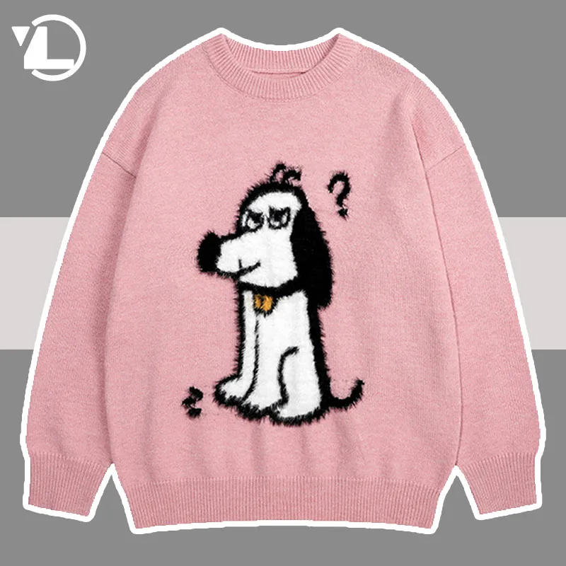 Harajuku Cute Sweater Men Women Hip Hop Harajuku Dog Print Knitted Pullover Unisex Autumn Winter High Street Oversize Jumper
Harajuku Cute Sweater Men Women Hip Hop Harajuku Dog Print Knitted Pullover Unisex Autumn Winter High Street Oversize Jumper