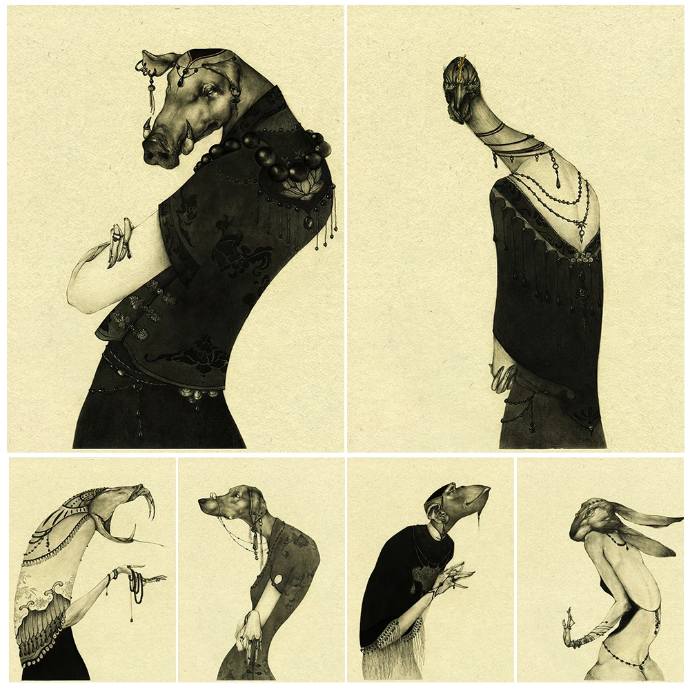 Sheep,Cow,Snake,Dog,Dragon,Rabbit,Fantasy Animal Wall Art Canvas Print,Chinese Zodiac Signs Vintage Art Psoter Print Home Decor
Sheep,Cow,Snake,Dog,Dragon,Rabbit,Fantasy Animal Wall Art Canvas Print,Chinese Zodiac Signs Vintage Art Psoter Print Home Decor