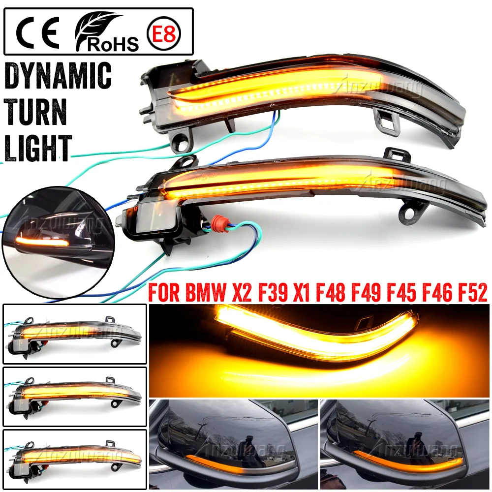 For BMW X1 F48 2016-2018 2 Series F45 F46 X2 F39 2x LED Dynamic Turn Signal Blinker Sequential Side Mirror Indicator Light
For BMW X1 F48 2016-2018 2 Series F45 F46 X2 F39 2x LED Dynamic Turn Signal Blinker Sequential Side Mirror Indicator Light