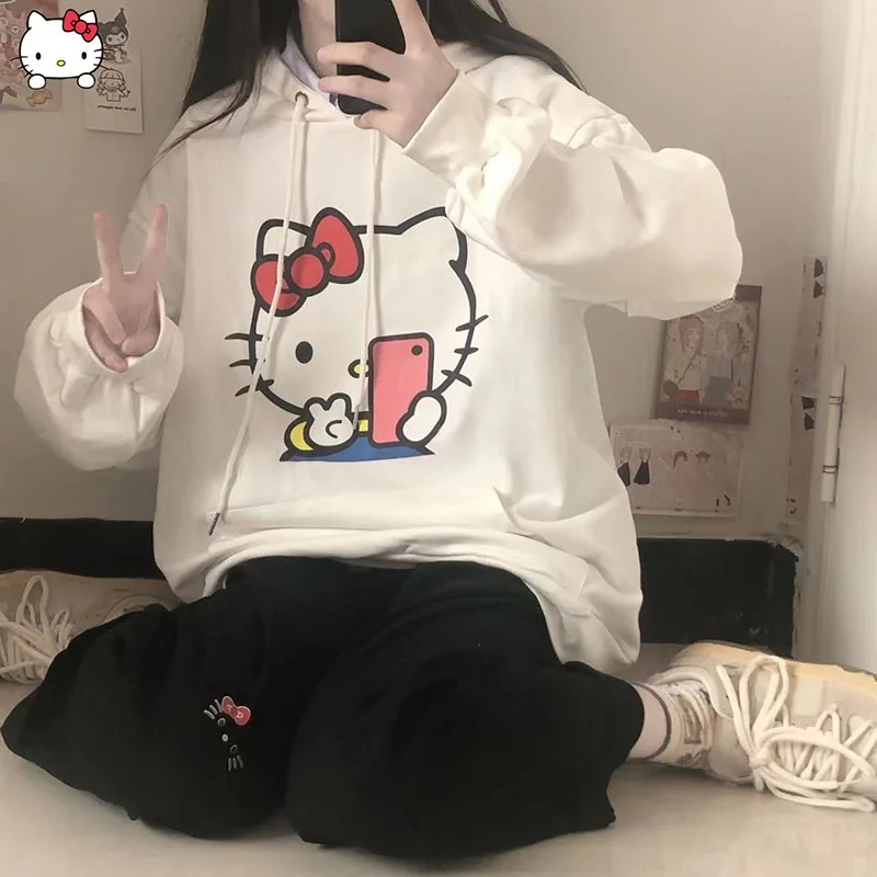 Sanrio Hello Kitty Sweater Hoodie Y2k Japanese Thin Long Sleeve Female Spring and Summer Japanese Cute Soft Girl Ins Tide Loose
Sanrio Hello Kitty Sweater Hoodie Y2k Japanese Thin Long Sleeve Female Spring and Summer Japanese Cute Soft Girl Ins Tide Loose