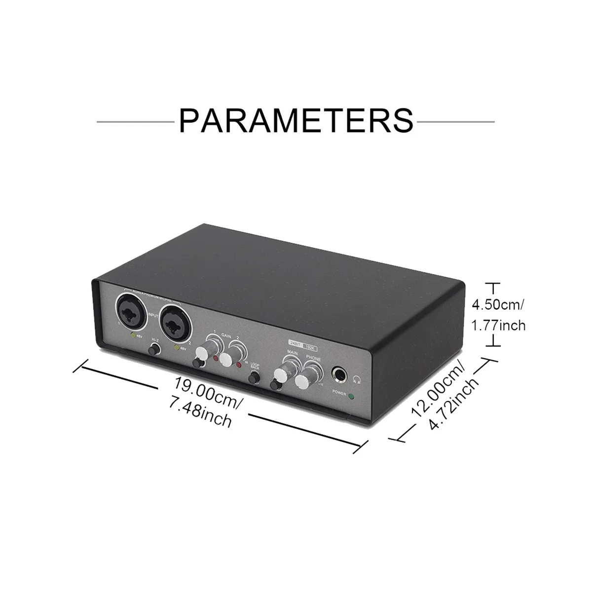 Audio Interface Sound Card 24-Bit/192KHz AD Converter for Electric Guitar Live Recording Professional Studio Singing
Audio Interface Sound Card 24-Bit/192KHz AD Converter for Electric Guitar Live Recording Professional Studio Singing