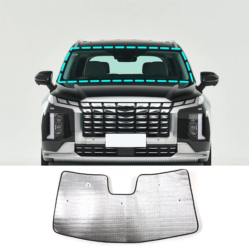 For Hyundai Palisade Aluminum Foil Silver Car Front Glass UV Sunshade Car Interior Protection Accessories 1Pcs
For Hyundai Palisade Aluminum Foil Silver Car Front Glass UV Sunshade Car Interior Protection Accessories 1Pcs