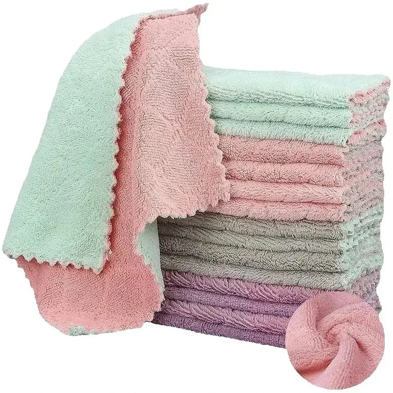 High Quality Super Absorbent Coral Velvet Microfiber Fast Drying Dish Cloth Household Cleaning Towel Kitchen Cloth Dish Towels
High Quality Super Absorbent Coral Velvet Microfiber Fast Drying Dish Cloth Household Cleaning Towel Kitchen Cloth Dish Towels