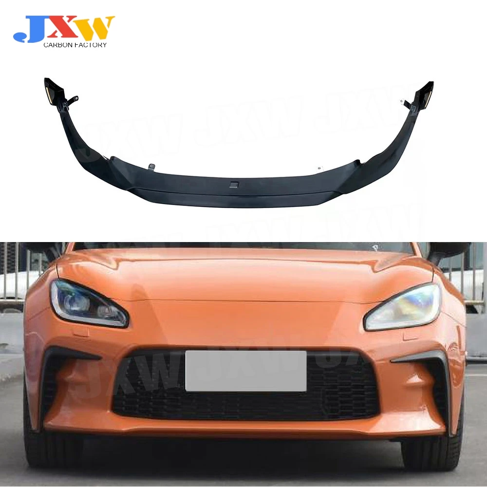 

High Quality ABS Black Front Lip Diffuser Splitters Bumper Spoiler Body Kits For Toyota GR86 2021+ Car Exterior Decoration